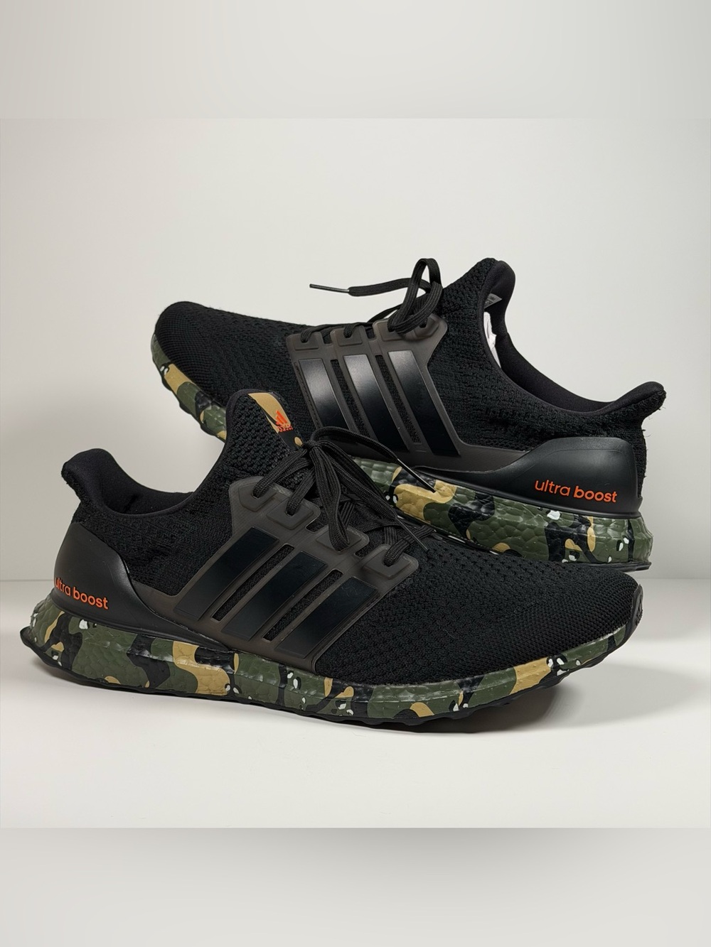 Adidas Ultraboost 5.0 DNA Mens Size 12 Running Shoes Black Camo GY8536